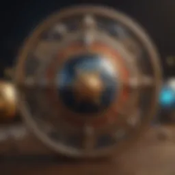 Astrological symbols representing planets and houses