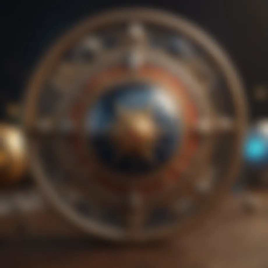 Astrological symbols representing planets and houses