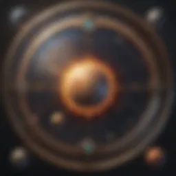 Astrological chart showcasing planetary positions