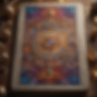 An abstract representation of intuition depicted with colorful swirls and symbols, representing the inner wisdom in tarot readings.