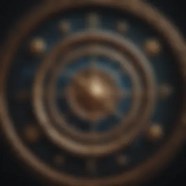Revealing Secrets Through Horoscope Symbols Glowing Horoscope Symbols in Dark Background