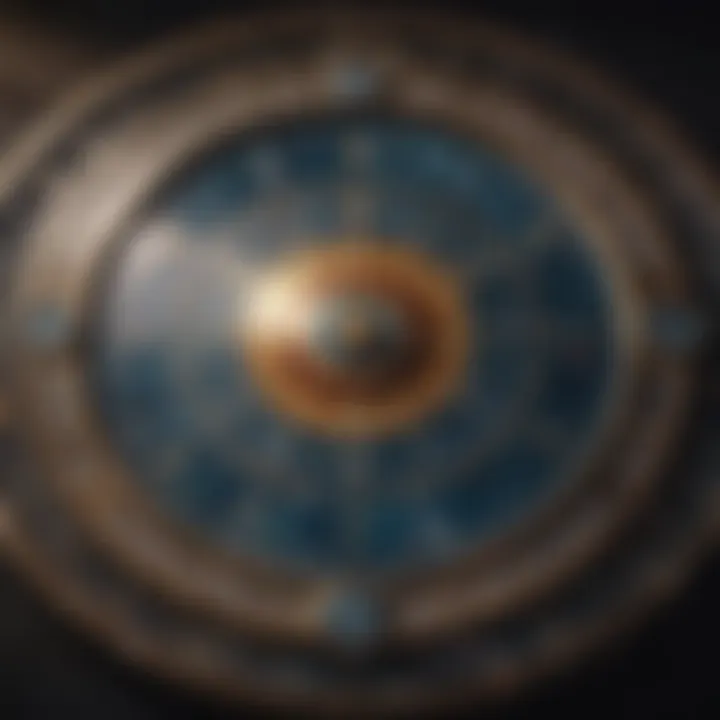 Astrological chart with planetary movements