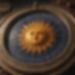 Astrological chart showcasing Sun, Moon, and Rising signs