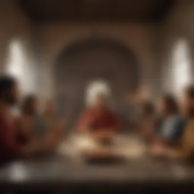 The Last Supper Depicting Jesus and His Disciples