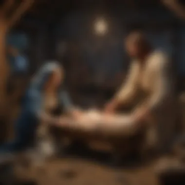 The Nativity Scene Depicting the Birth of Jesus