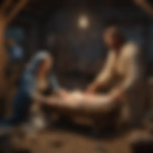 The Nativity Scene Depicting the Birth of Jesus