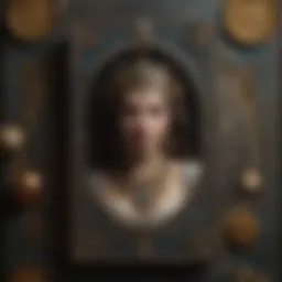 Illustration of ancient tarot cards with intricate designs