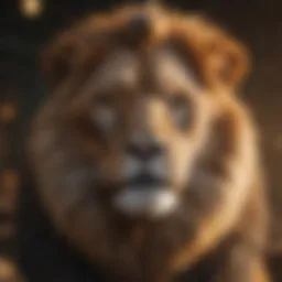Symbolic representation of Leo zodiac sign