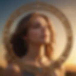 Illustration depicting the balance and harmony of a Libra Sun sign