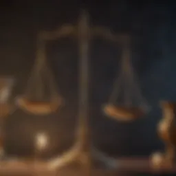 Symbol of Libra zodiac sign representing balance