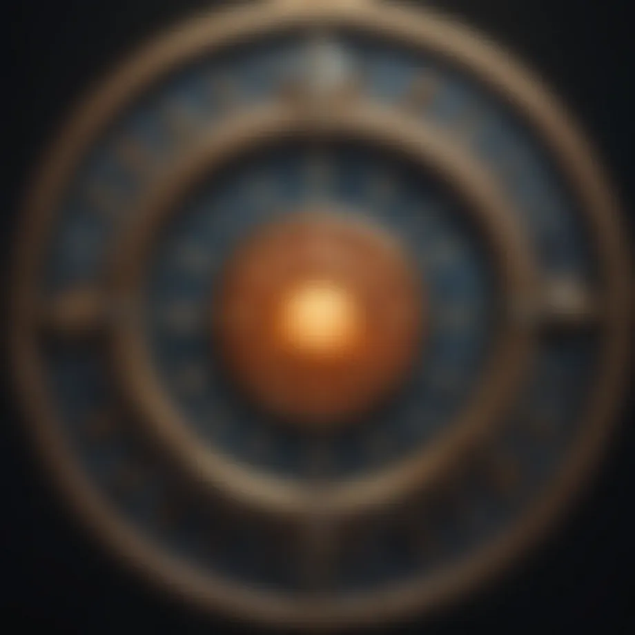 Celestial Chart Illustrating Zodiac Signs