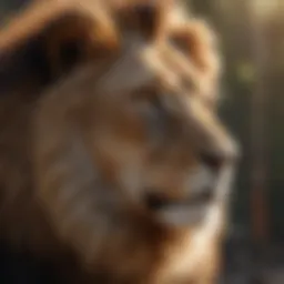 Majestic Lion Symbolizing Leo Traits