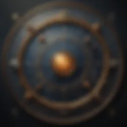 An intricate star chart with zodiac signs and planetary alignments