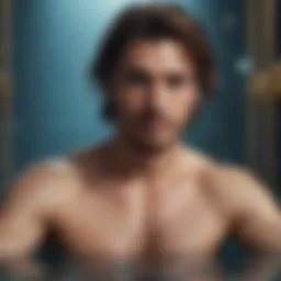 Illustration representing the unique traits of an Aquarius man