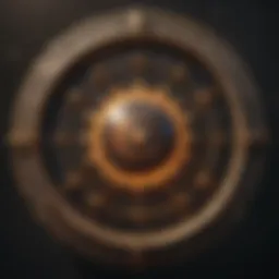 Celestial chart depicting Sun, Moon, and Rising signs