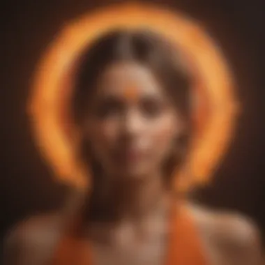 Flourishing Self-Expression in the Sacral Chakra Artistic depiction of self-expression flourishing through the sacral chakra