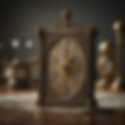 Surrealistic Tarot Card with Clocks