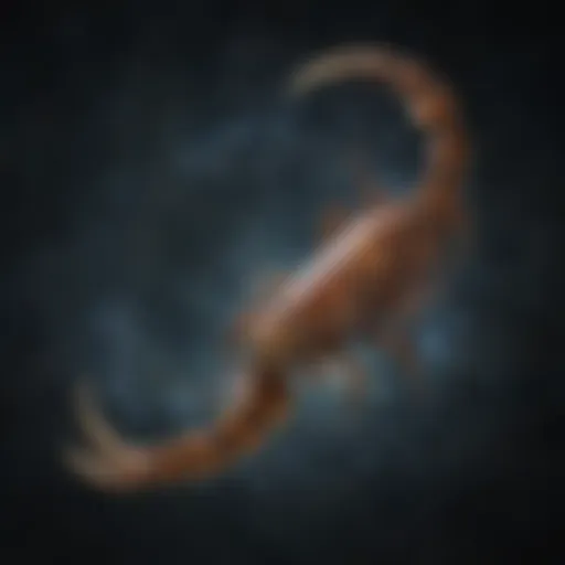 Scorpio Constellation in Celestial Cosmos