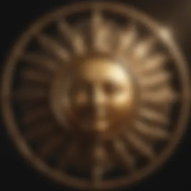 Sun symbol representing astrology