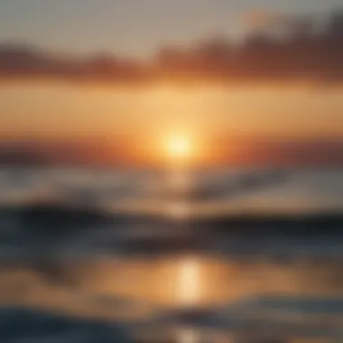 Sunset Glow Reflecting on Calm Waters Sunset Glow Reflecting on Calm Waters