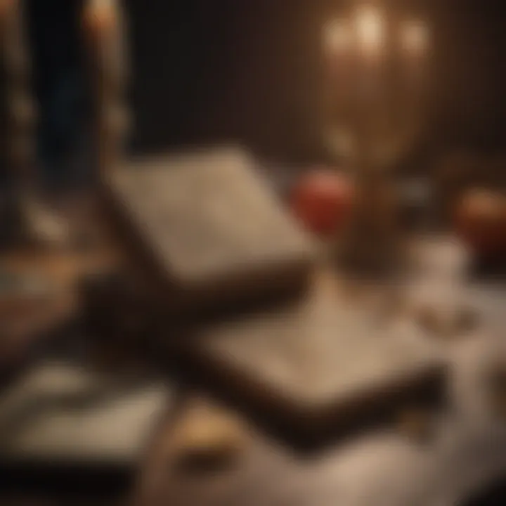 An open book beside tarot cards, symbolizing study and learning about tarot