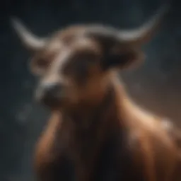 Taurus Constellation in Cosmic Night Sky