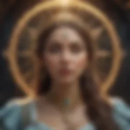 Illustration depicting the celestial realm associated with Angel Tarot