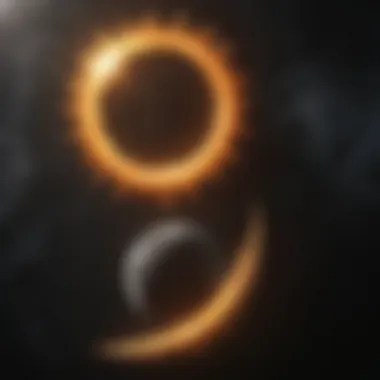 Celestial Representation of Sun and Moon Celestial representation of the sun and moon