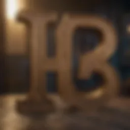 A mystical representation of letters transforming into numbers
