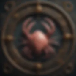 Symbolic representation of the Cancer zodiac sign