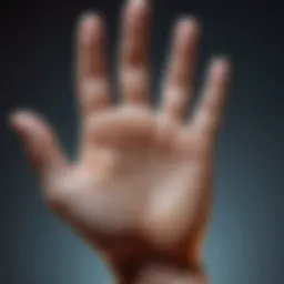 Detailed diagram illustrating the major lines in palmistry