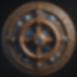 Astrology chart showcasing twelve houses with planetary symbols