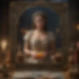 Symbolic representation of balance and harmony in the Temperance tarot card