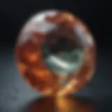 Close-up of a vibrant Gemini gemstone showcasing its unique characteristics