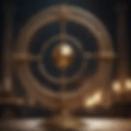 The Libra rising sign symbol intricately designed