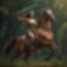 A majestic centaur representing Sagittarius spirit