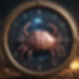 Astrological chart depicting Cancer sign