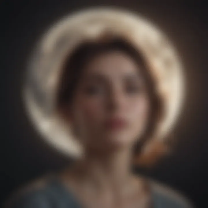 Artistic depiction of emotional landscapes influenced by Moon signs
