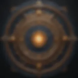 Astrological sign symbols arranged in a celestial pattern