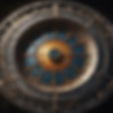 Visual depiction of numerology and astrological elements
