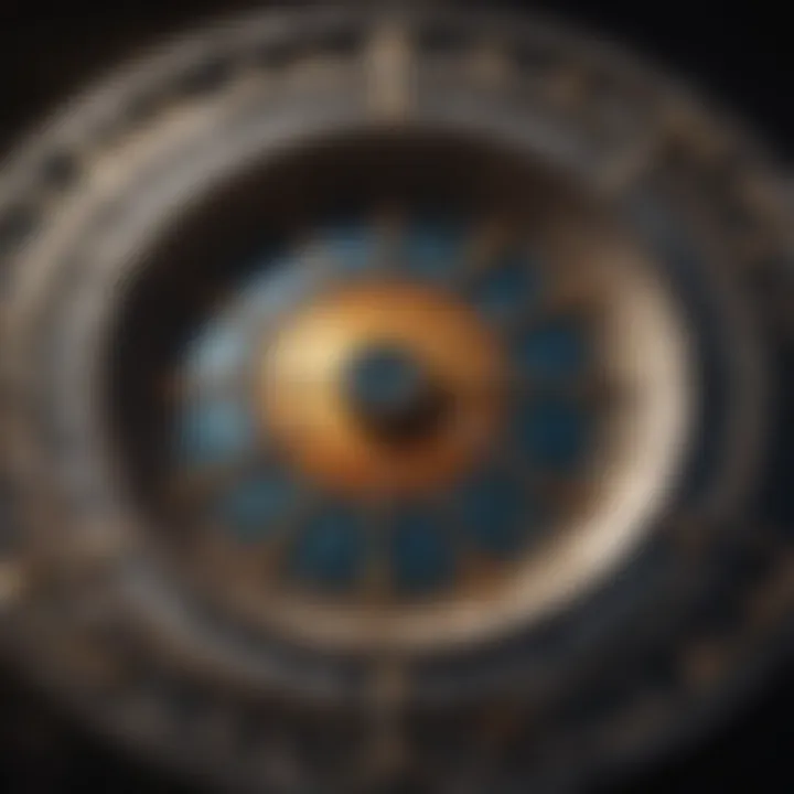 Visual depiction of numerology and astrological elements
