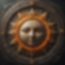Astrological chart depicting Sun and Moon signs