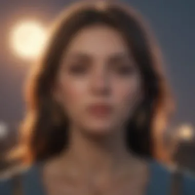 Visual representation of emotional aspects linked to moon signs