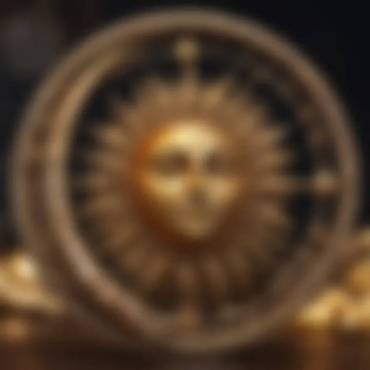 Symbolic representation of sun and moon in astrology