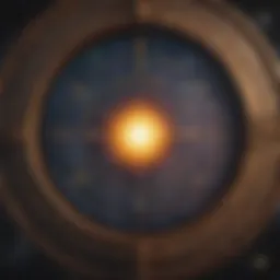 A celestial chart showcasing the zodiac signs
