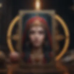 Mystical Tarot Cards with Cosmic Symbols