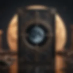 Enigmatic Tarot Card with Moon Symbol