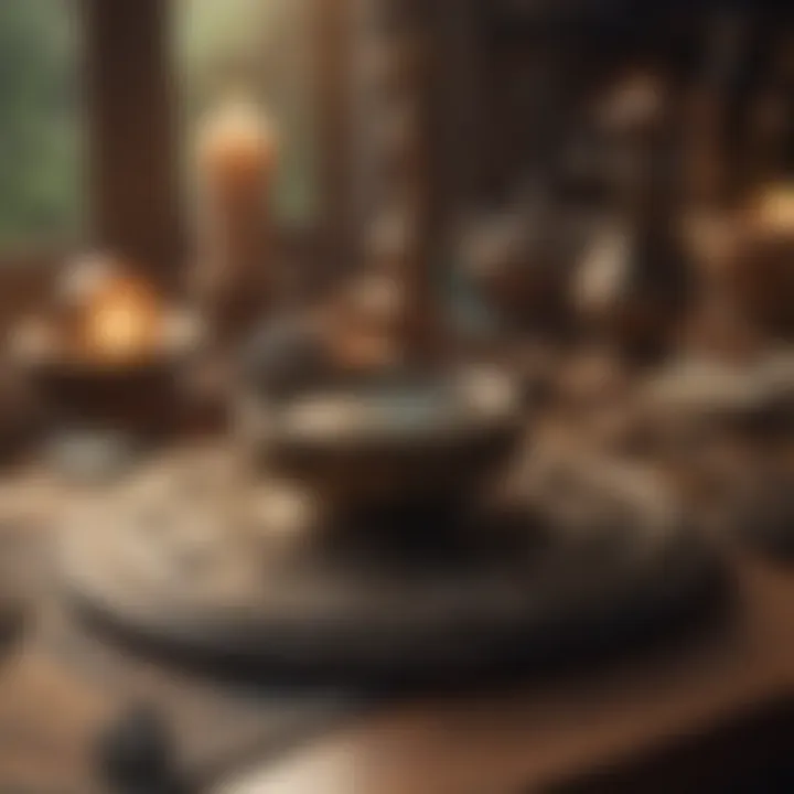 Astrologer's Tools on Mystical Table