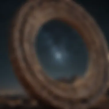 Celestial Constellations in Night Sky