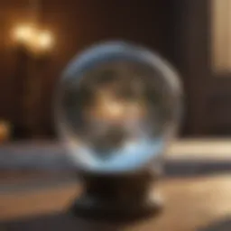 Mystic Crystal Ball Reflecting Light